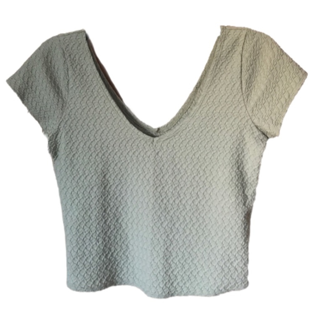 Hollister Green Crop Top
